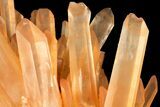 Tangerine Quartz Crystal Cluster - Madagascar #121280-3